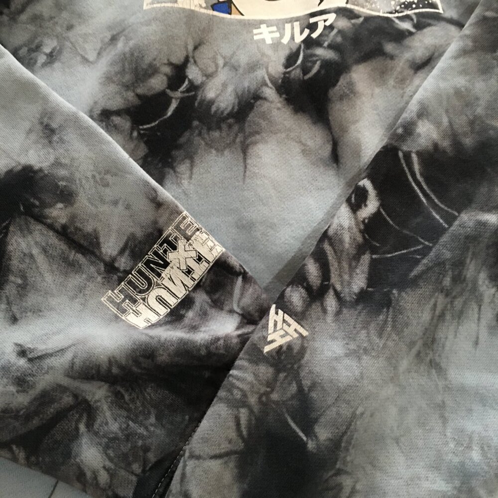 Hypland x Hunter x Hunter Killua Eye Sweatshirt Hoodie Tie Dye Size XL - Picture 2 of 8